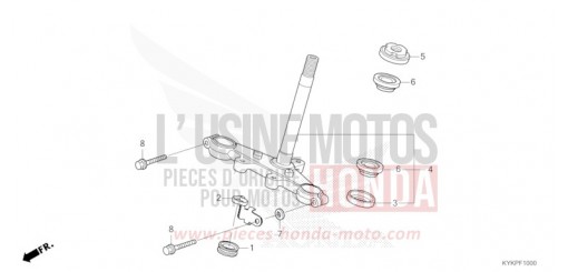 STEERING STEM CRF110FP de 2023